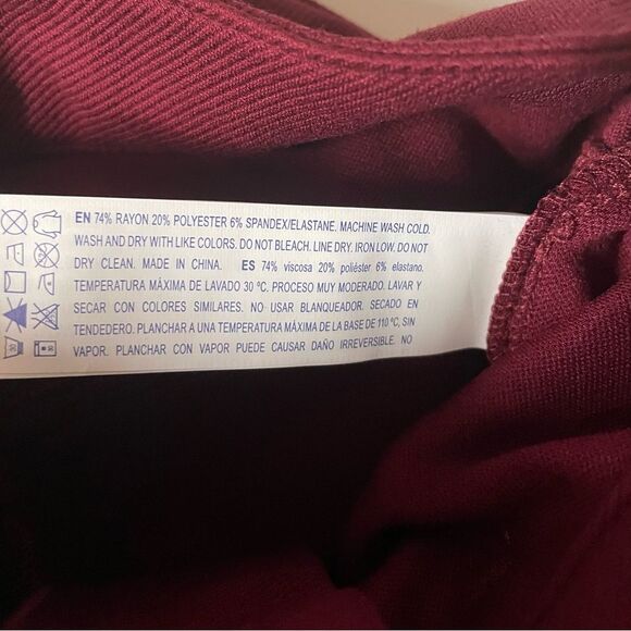 Forever 21 Black|Burgundy|Rust|Blush Pink High Waisted Skinny Pants Size 28 NWT - Picture 14 of 14